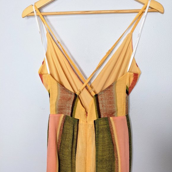 Lulu's Yellow Beach Club Striped Wide-Leg Jumpsuit - Picture 12 of 14